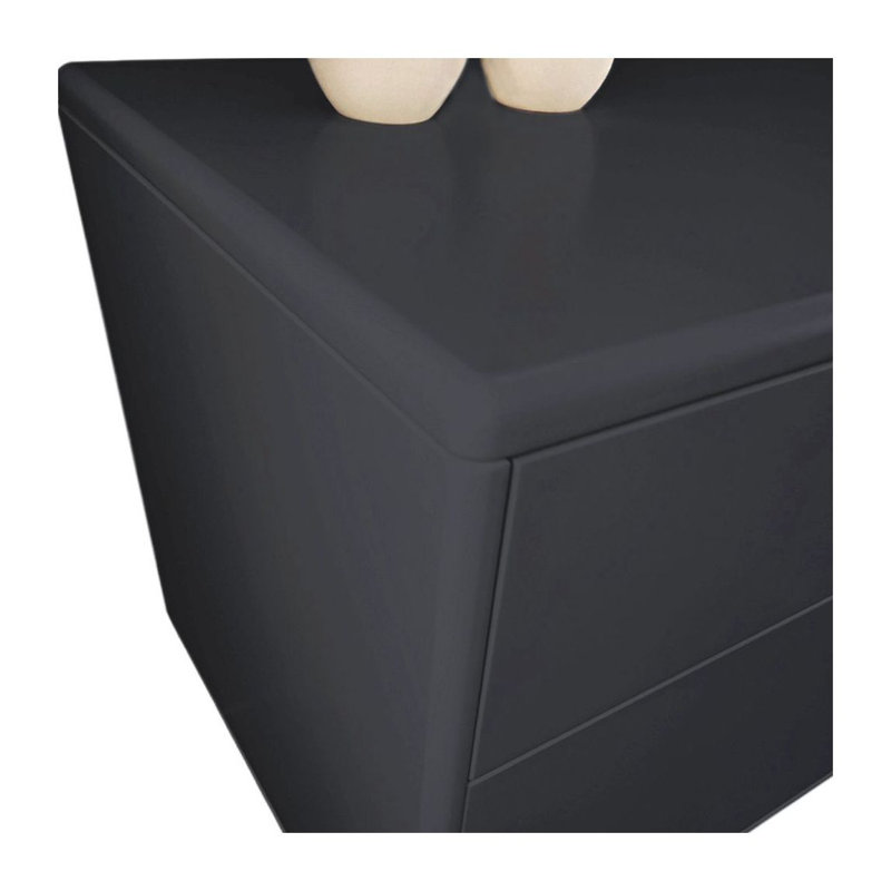 Armoire polyvalente moderne Dornan, Noir