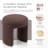 Bowen 18"W Upholstered U-Shaped Accent Ottoman-87762110
