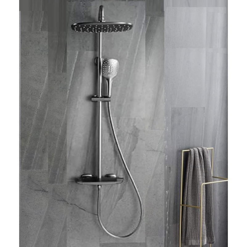 Système de douche complet, Bronze industriel