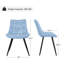 Ensemble de 2 chaises de salle à manger en similicuir avec dossier ergonomique, coussin en mousse épaisse et pieds en métal robustes pour un confort et un soutien à long terme.-1054973101