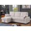 Canapé-lit modulaire réversible en tissu chenille l 91 po Marcello