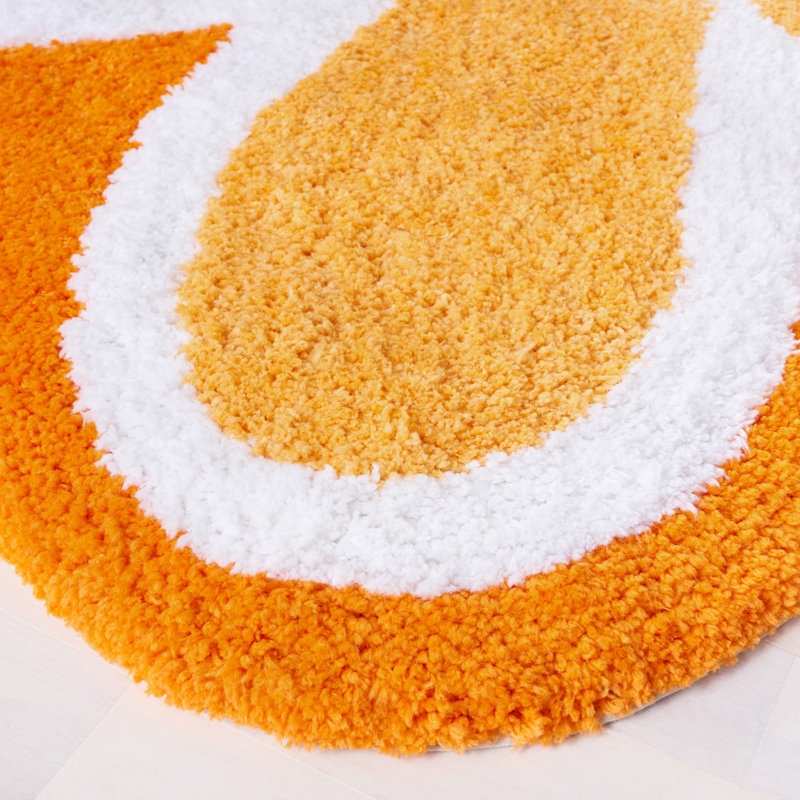 Karroll Novelty Hand Tufted Performance Floral Rug, Round 6'