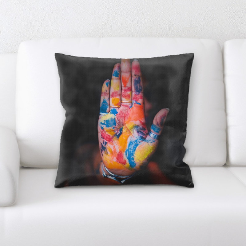 Easternal Microsuede Reversible Throw Pillow