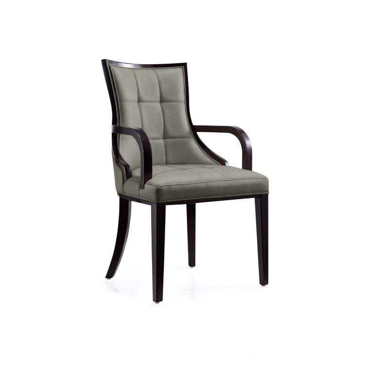Upholstered Solid Wood Arm chair