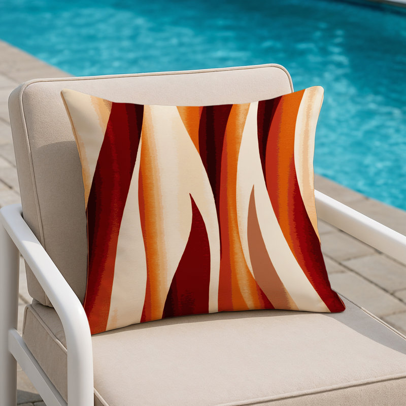 Auburn Edge Indoor And Outdoor Throw Pillow, Square 20"