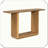 Elegant Minimalist Console Table Curved Corners Wood Veneer U-Base Functional Versatile Practical Stylish-53536283
