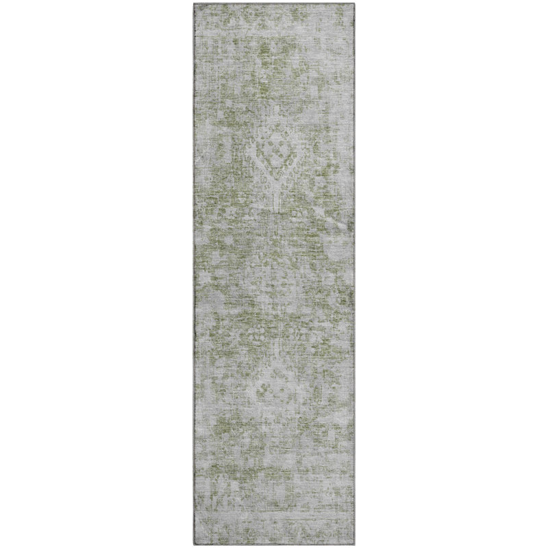 Premium Machine Washable Larock AMF1229 Global Rug, Runner 2'3" x 7'6"