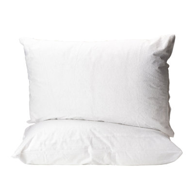 Terry Towel Waterproof Pillow Protector Pair