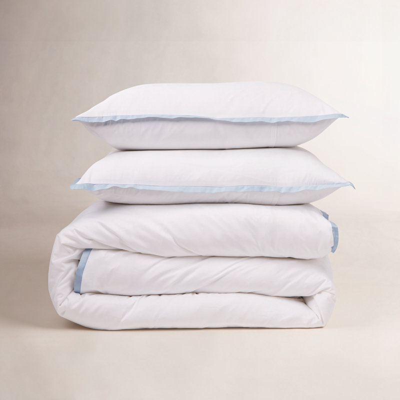Langston Duvet Cover, French Blue, King Duvet Cover + 2 King Shams