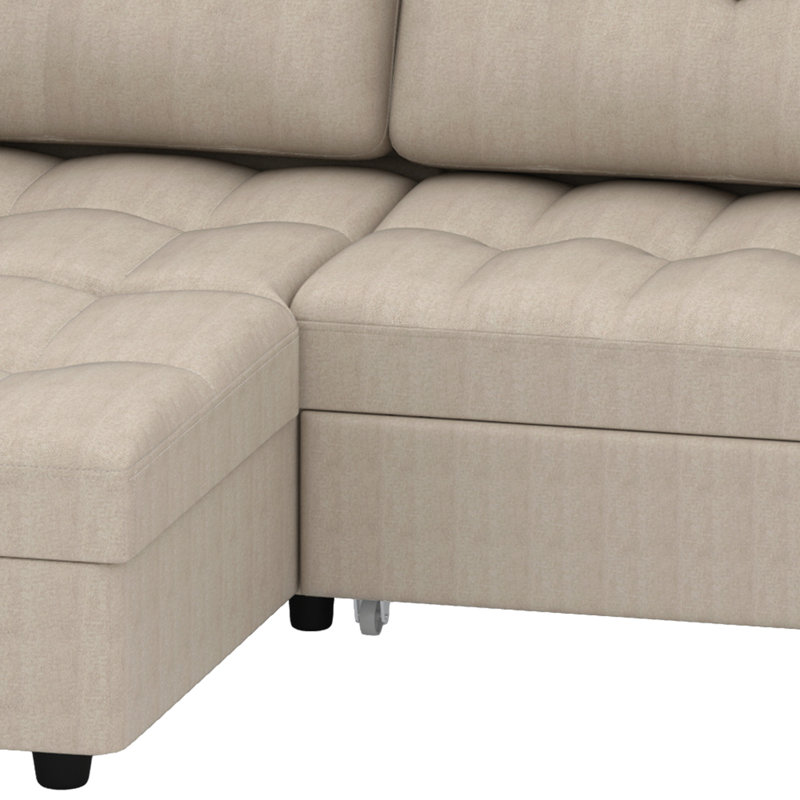 Canapé-lit pliant convertible 2-en-1 Balconera, Gris