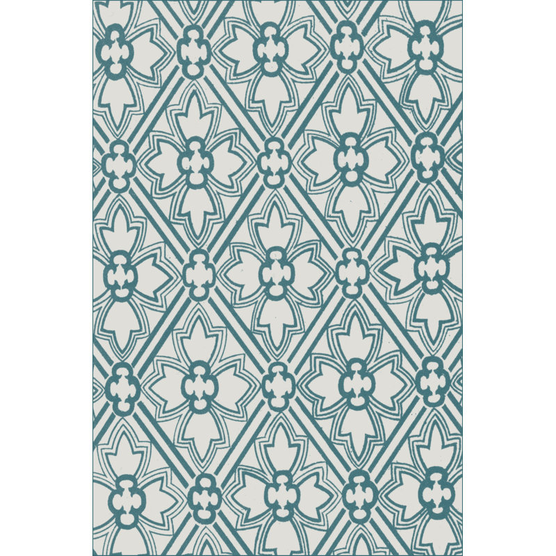 Ornamental Pattern In Teal VIII by Vision Studio - Wrapped Canvas Art Prints, 46cm H x 30cm W x 3.8cm D