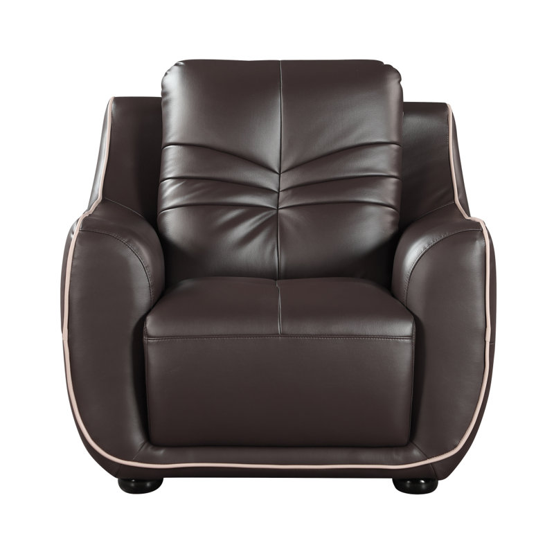 Chaise en cuir véritable