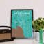 Melbourne City Map - No Frame Print-1606759395