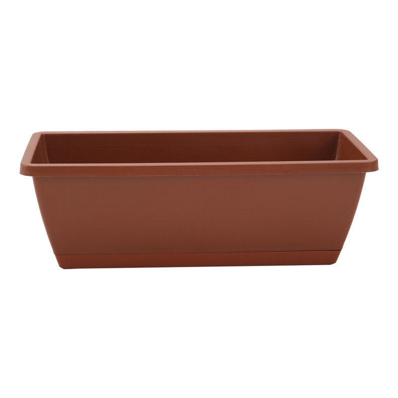 Cachepot, 15cm H x 42.5cm W x 17cm D, Red