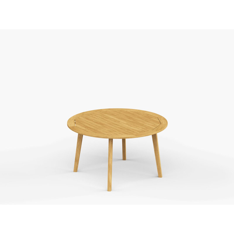 Foundations Outdoor Round Dining Table, Honey Brown