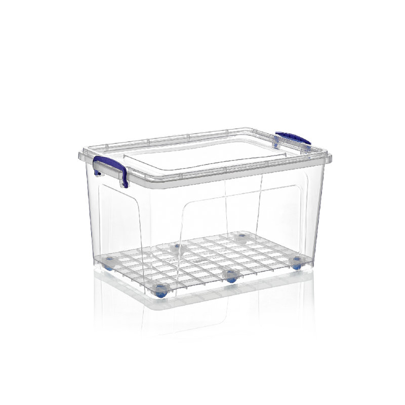 Fourre-tout de rangement en plastique 44 qt., H 11,5 po x l 21 po x P 15 po