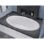 Baignoire à jet d’air ovale 60 po x 36 po avec drain Martinique-11770270