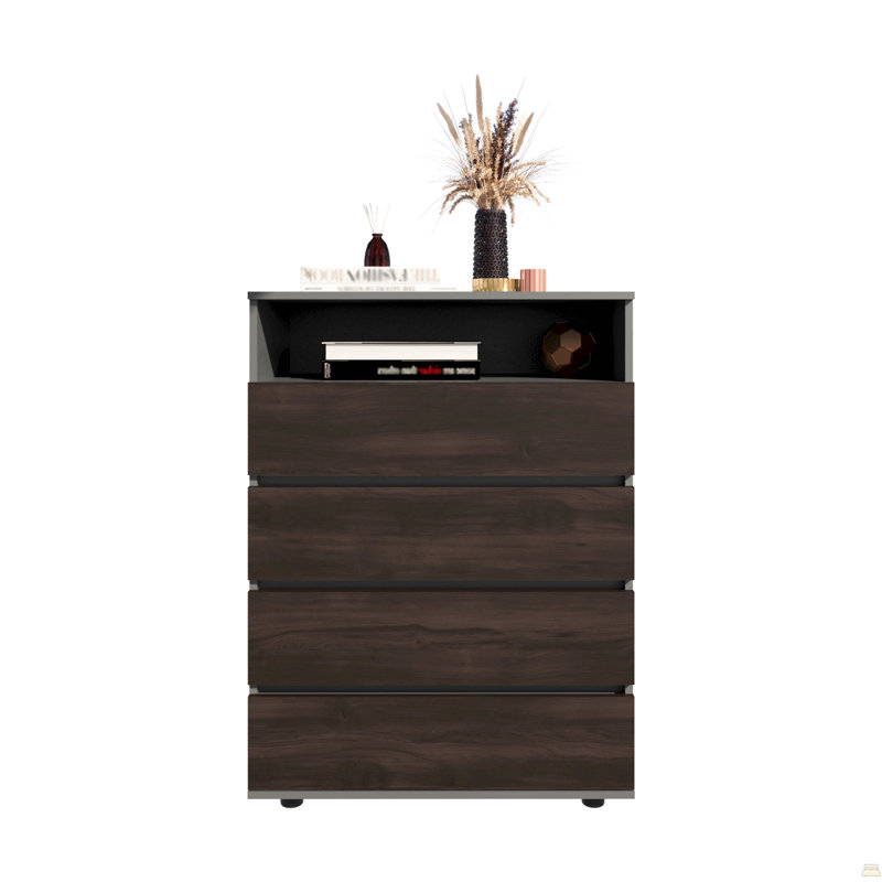 Commode, 4 tiroirs, 1 tablette
