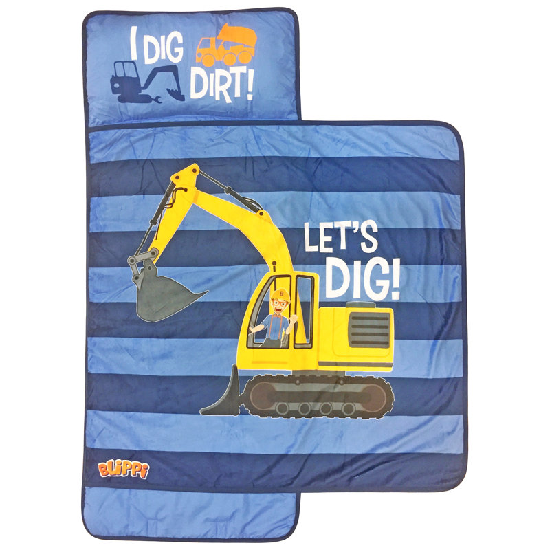 Blippi Truck Stripes 1'' Nap Mat