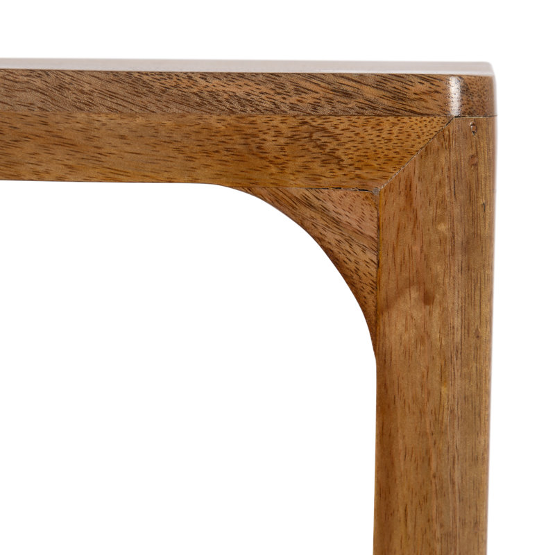 Table d'appoint flottante en bois de manguier, Tanné
