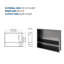 Double tablette de niche en acier inoxydable 19 po x 15 po, bronze industriel