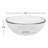 12-inch Glass Circular Vessel Bathroom Sink