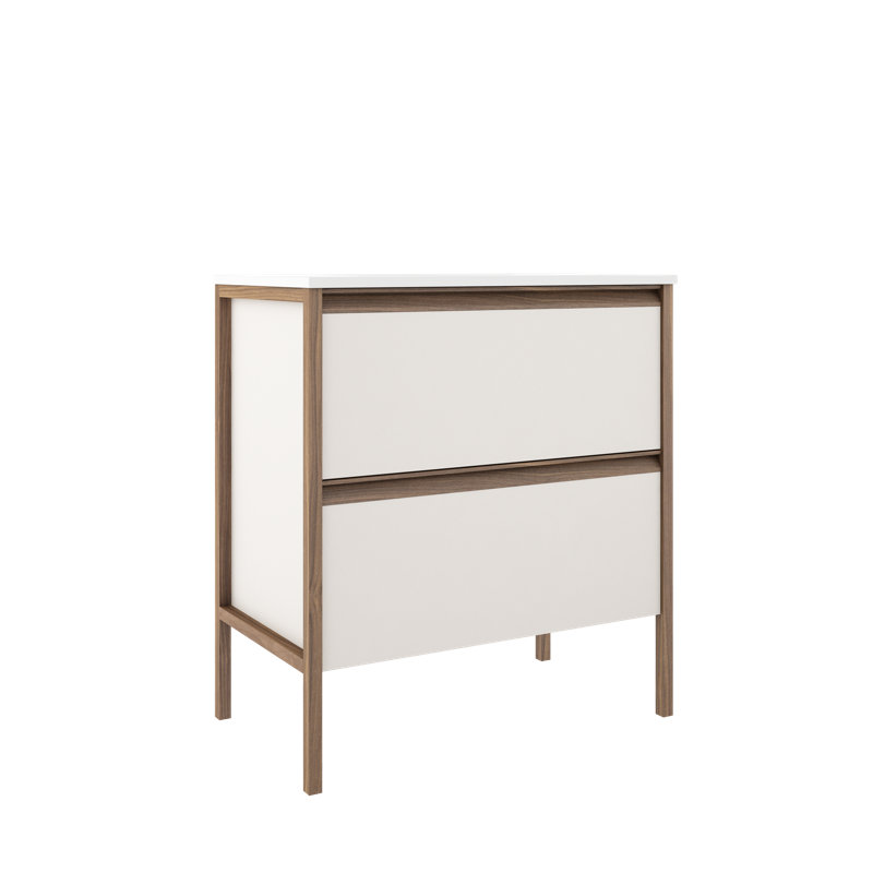 Ensemble de meuble-lavabo simple 32 po, Blanc mat