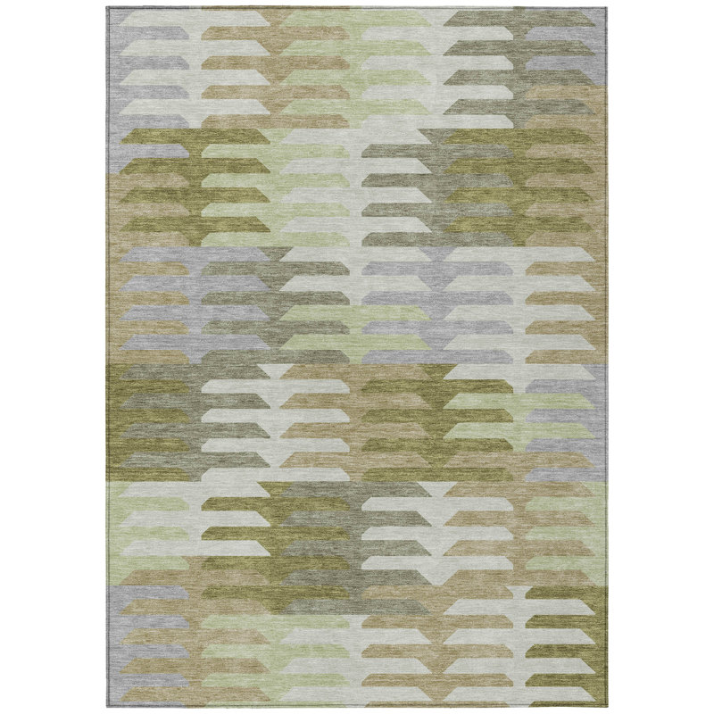 Machine Washable Indoor/Outdoor Chantille ACN2328 Geometric Rug, Rectangle 8' x 10'