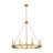 Parker 8 Light Chandelier in Rubbed Brass