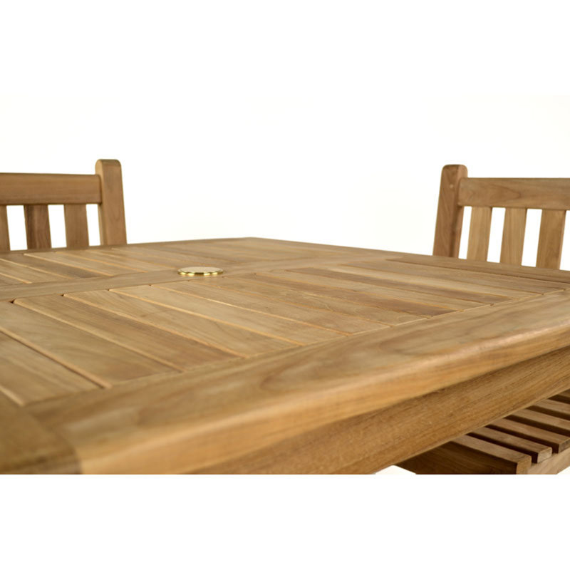Katelynn 4 - Person Teak Wood Patio Dining Set with Square Table