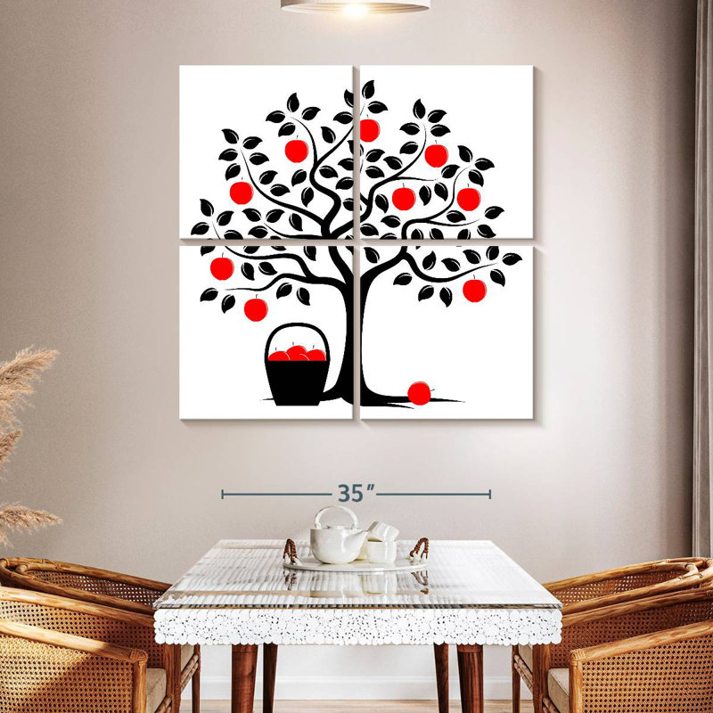 Harnek Red Apple Harvest, 45" H x 45" W