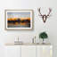 Sunrise over Los Angeles Skyline in Abstract - Picture Frame Graphic Art Print-55724421-55724423