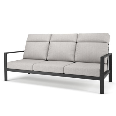 Canapé d'extérieur en métal avec coussin Sunbrella Townsend