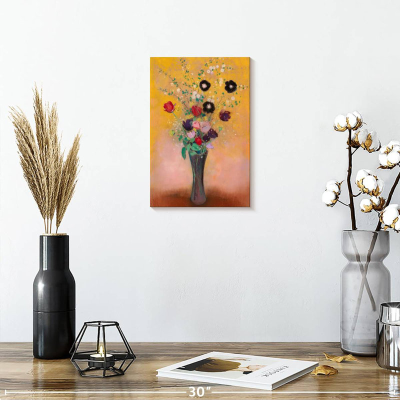 Vase de fleurs Harnek 1916, H 12 po x l 8 po