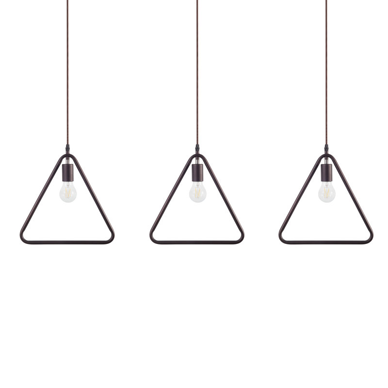 Alontay 3 - Light Kitchen Island Pendant, Brown