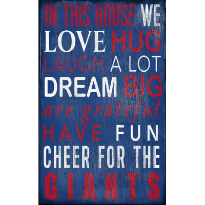 Décoration murale dans ce panneau maison NFL