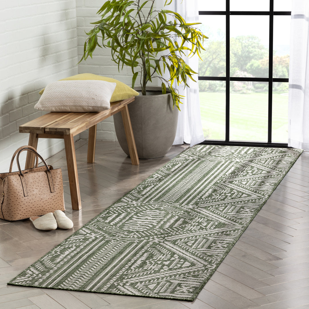 Well Woven Medusa Khalo Geometric Flat-Weave Indoor/Outdoor Area Rug