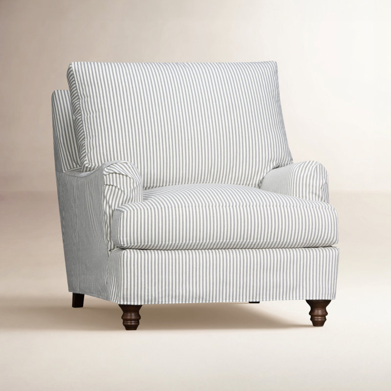 Walters Slipcovered Chair, Cruise Adrift