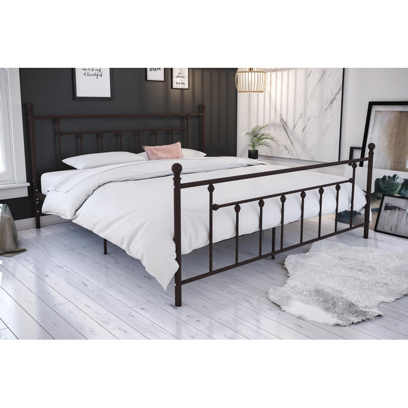Lit plateforme Aracieo, Très grand, Bronze