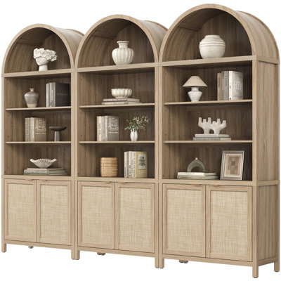Bibliothèque 84,25 po H Rattan