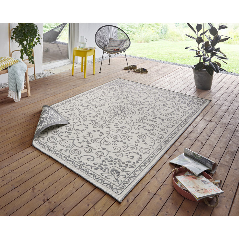 Leyte Flatweave Grey Rug, Rectangular 80cm x 150cm