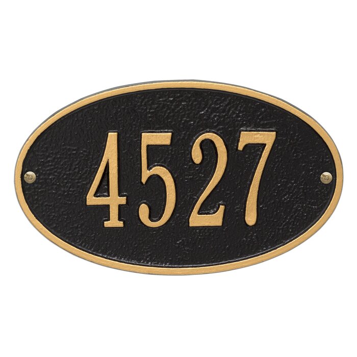 Old Century Forge Oval 1-Line Wall Address Plaque & Reviews | Wayfair