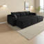 Canapé modulaire en velours côtelé 95 pouces