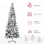 Arbre de Noël artificiel pin enneigé 9 pi - branches réalistes, 1084 pointes, décor des Fêtes