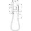 Showersolutions Luxury Handheld Shower Head Holdermodern Coordinating In Chrome, 12651001-90611021