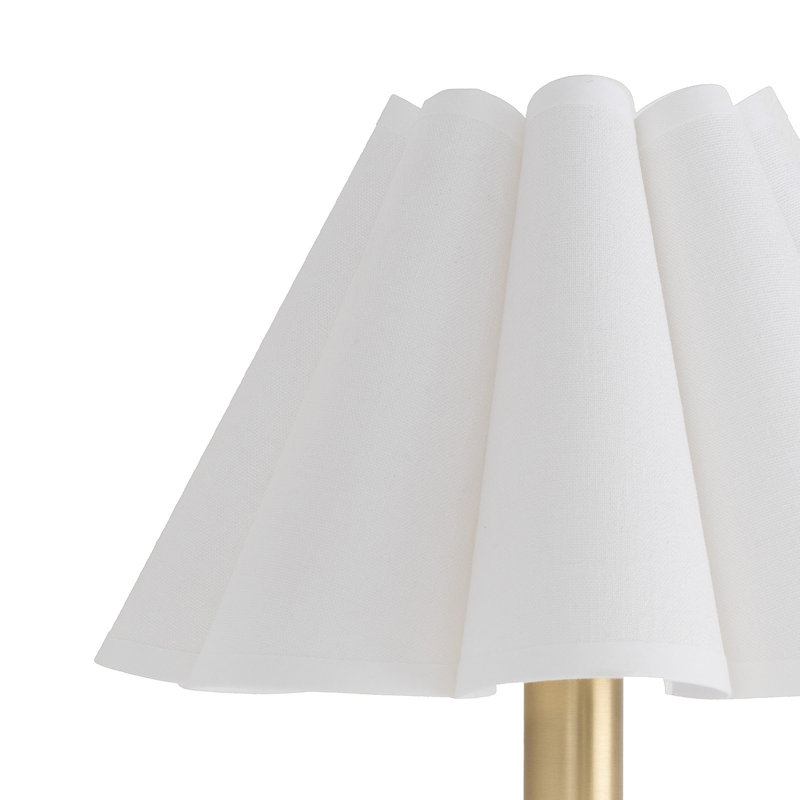 Polly Sconce Single (Blackened Brass with Green Scalloped Shade), White, Natural Brass