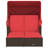 Vidaxl Double Sun Lounger With Canopy And Cushions Poly Rattan-99049255-99049256