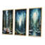 «Winter Snowy Evergreen», 3 pièces sur toile-1173625943-1173625942