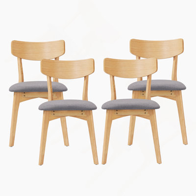 Ensemble de 4 chaises de salle à manger Mid-Century