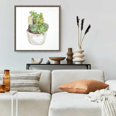 Cactus Assortment Canvas | Botanical Framed Art